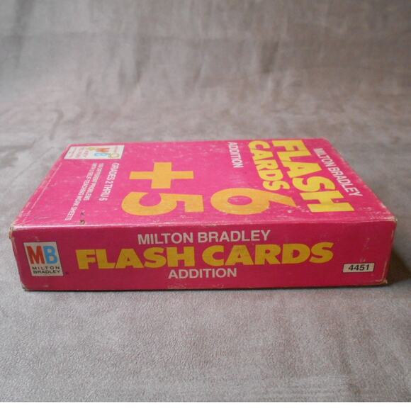 Vintage 1975 Milton Bradley Flash Cards Addition #4451 Complete Grade 2-6 - Picture 8 of 12